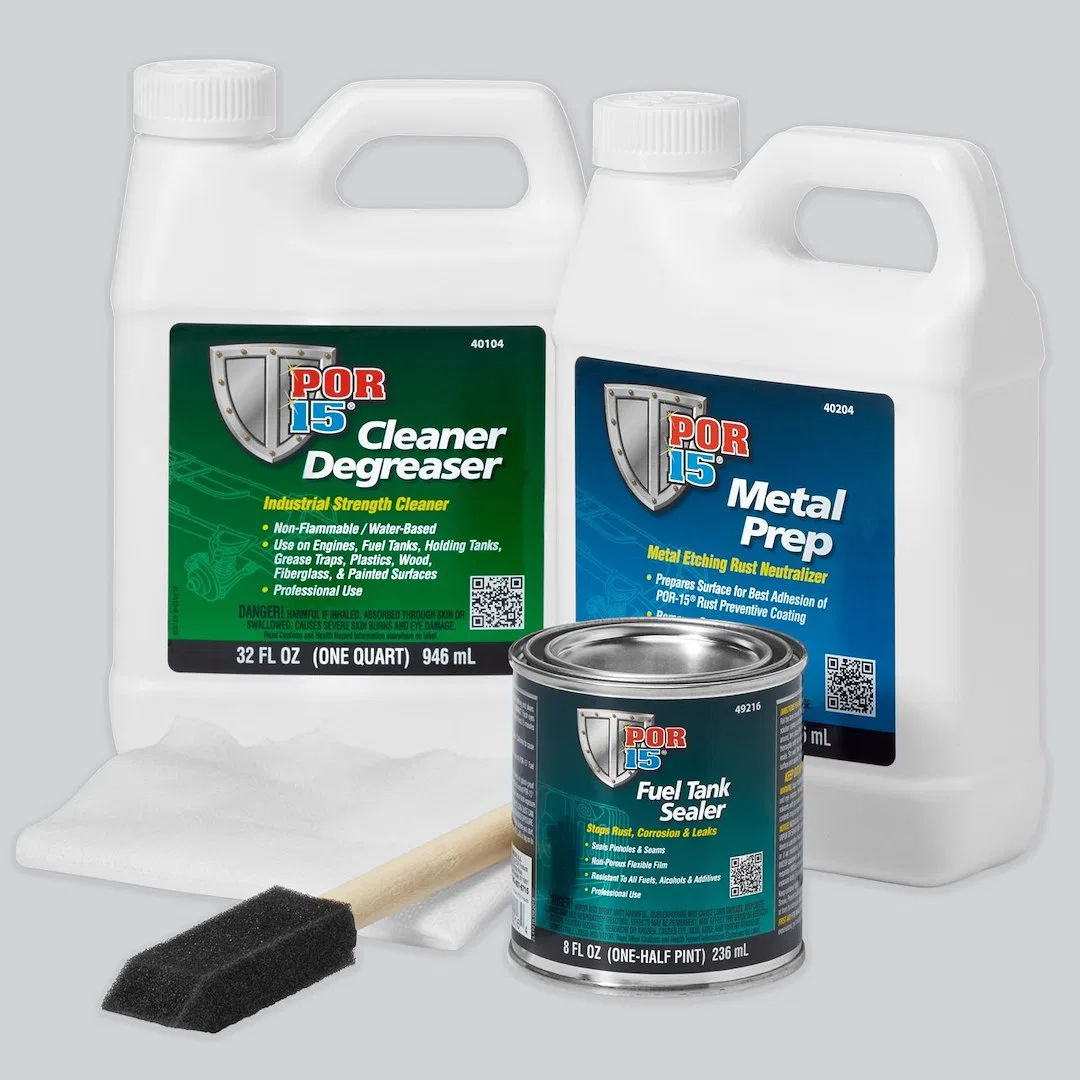 49229 – POR 15 Fuel Tank Liner, Used To Stop Rust/ Corrosion And Seals Pinhole Leaks For Fuel Tanks With Degreaser/ R...